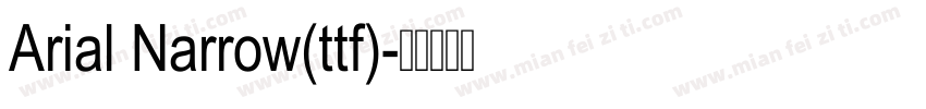 Arial Narrow(ttf)字体转换